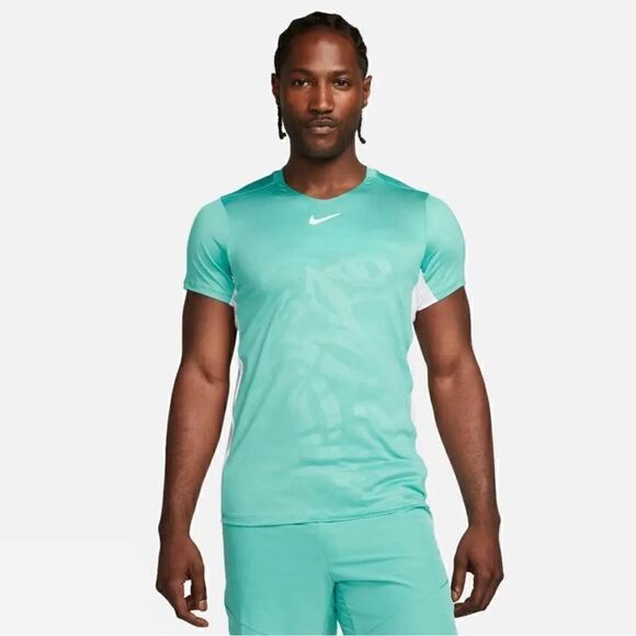 Nike Court Dri-FIT Advantage Printed Tennis Shirt - Picture 1 of 10